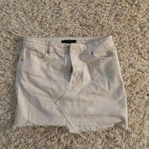 cute white jean skirt